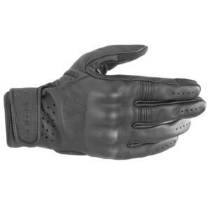 Gants Alpinestars Stella Dyno noirs en cuir de chèvre à manchette courte