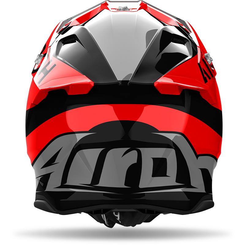 Casque cross AIROH TWIST 3 KING avec visière réglable et aérations — vue 2