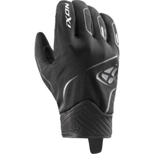 Gants Ixon Pro Hurricane 2 noirs et blancs avec manchette courte et renfort paume