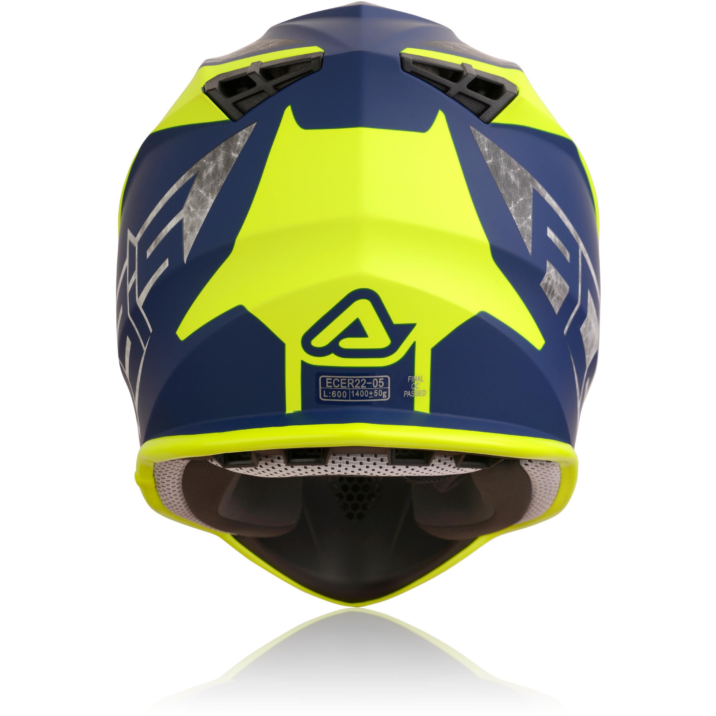 Casque cross ACERBIS LINEAR avec intérieur amovible et fermeture double D — vue 2