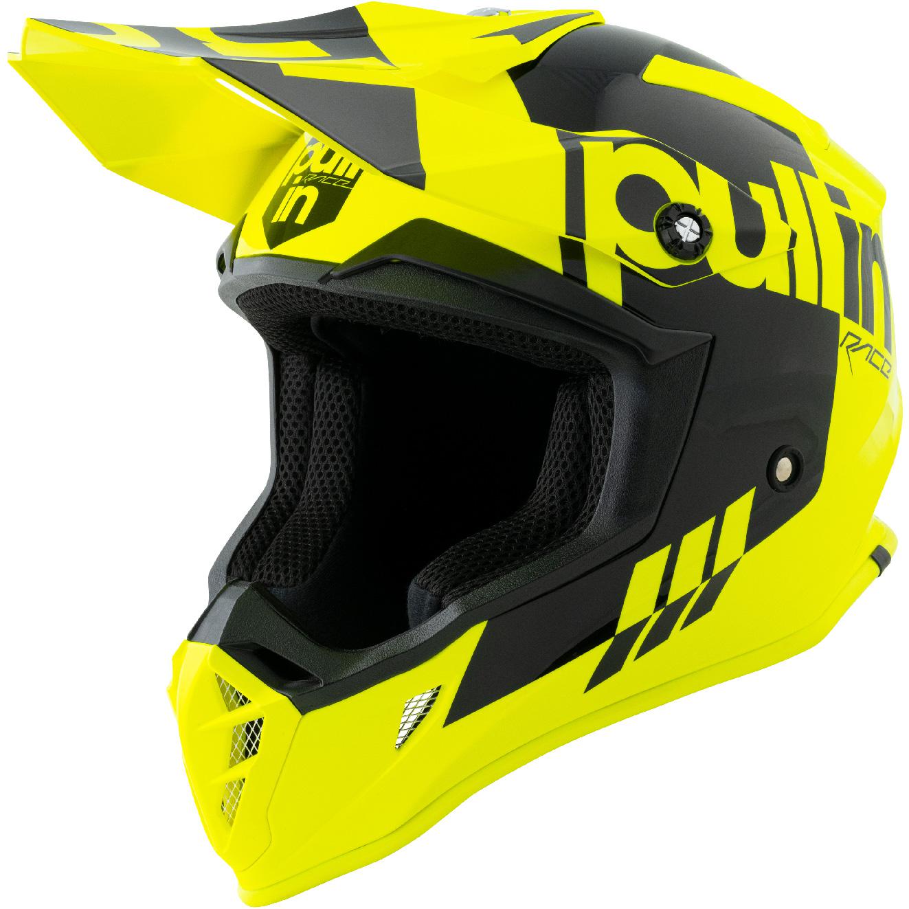 Casque cross PULL-IN Race intégral avec mentonnière fixe et intérieur démontable