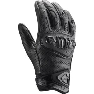 Gants Ixon Mirage en cuir perforé avec manchette courte et protections