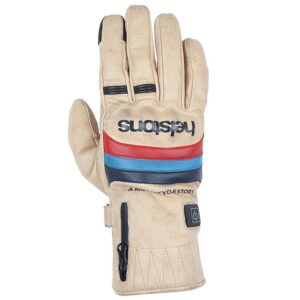 Gants chauffants Helstons Bora Heating en cuir avec protections et batteries