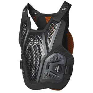 Pare-pierres FOX RACEFRAME IMPACT noir avec plaques de protection amovibles