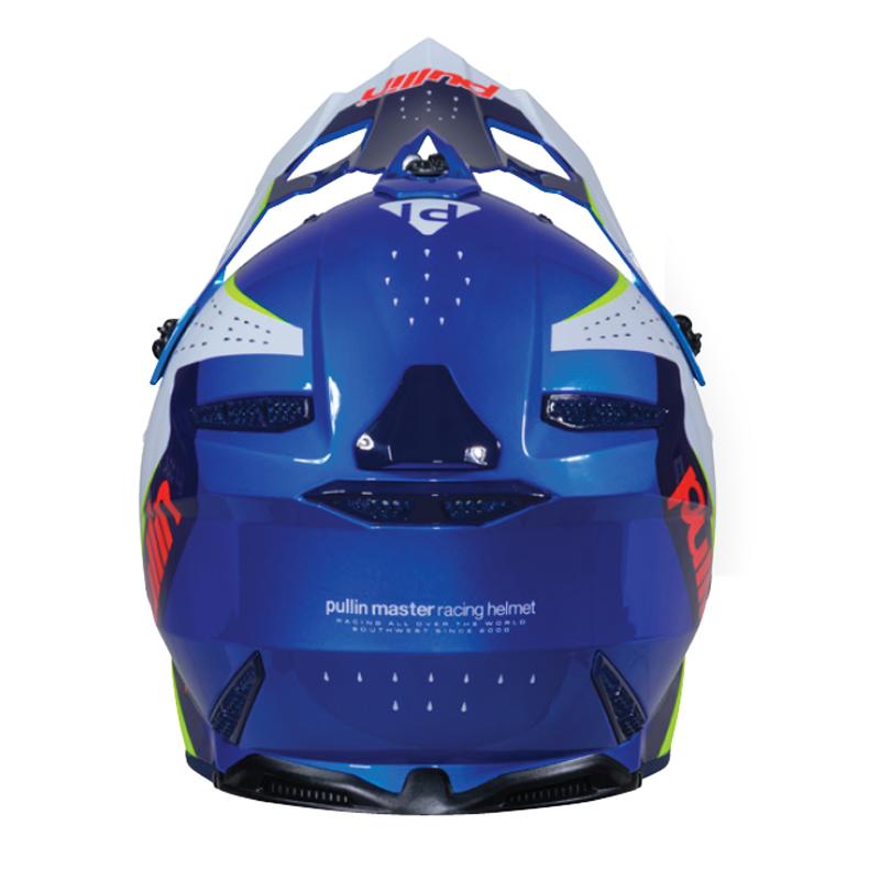 Casque cross PULL-IN GRAPHIC + KID MASTER bleu pour jeune pilote — vue 2