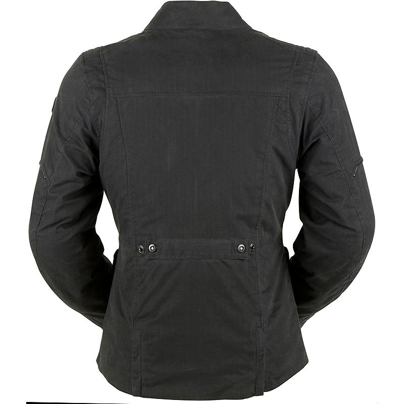 Veste Furygan Zeno Lady noire avec protections D3O aux épaules et coudes — vue 2
