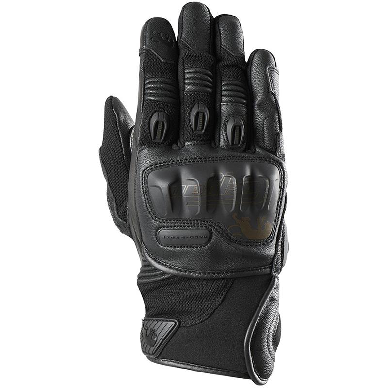 Gants Furygan Waco Evo 2 noirs avec paume cuir et coque métacarpienne