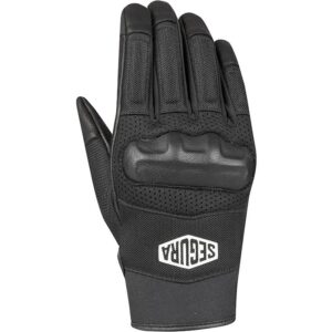 Gants Segura ATOL mi-saison noirs et blancs avec manchette courte