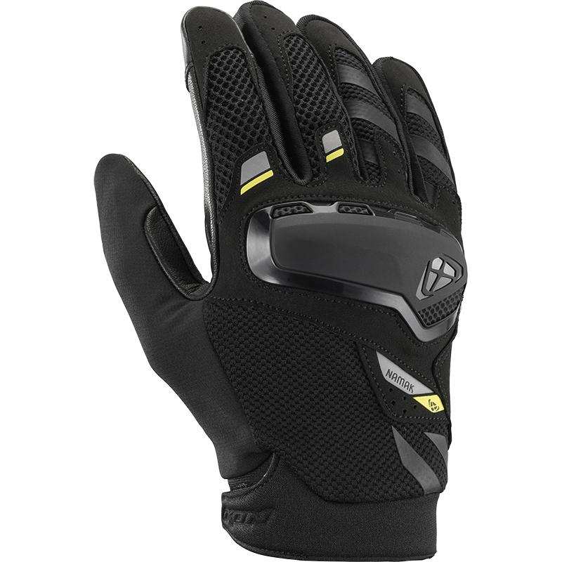 Gants Ixon Namak en cuir avec coques articulées et manchette courte