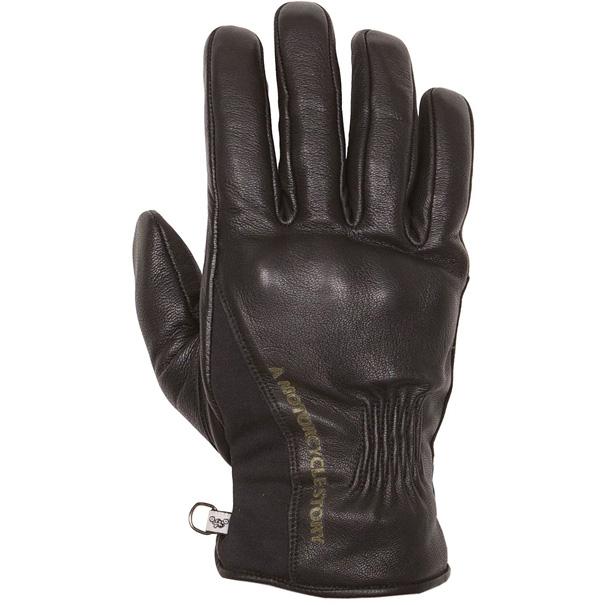gants Helstons Pure camel et noir avec coque de protection aux phalanges