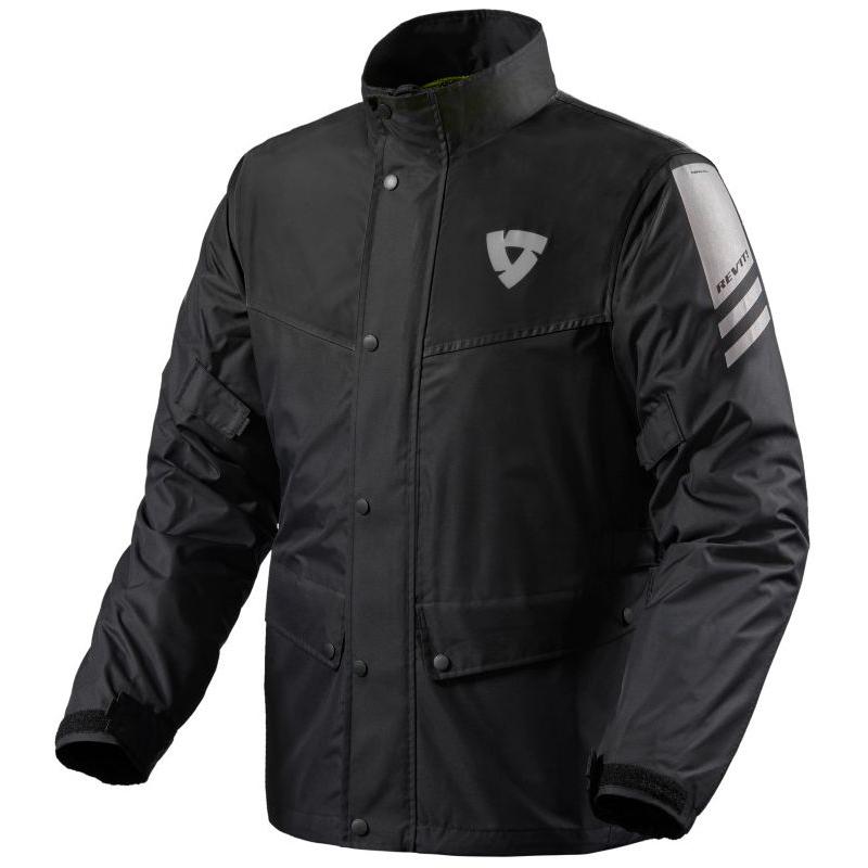 Veste de pluie REVIT Nitric 3 H2O noire avec col haut et poches