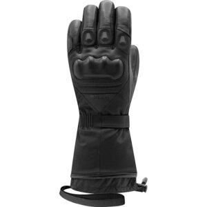 gants chauffants RACER HEAT 5 noirs, avec manchettes longues et paume en cuir