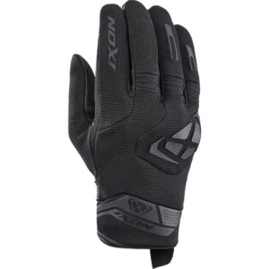 Gants Ixon MIG 2 noirs avec manchette courte et paume en cuir de chèvre
