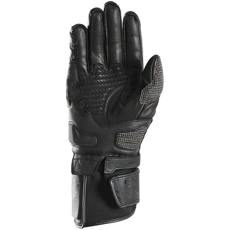 Gants Furygan STYG15 noirs avec coque métacarpienne et sliders de paume — vue 2