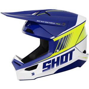 Casque cross SHOT FURIOUS PEAK avec visière ventilée et coque SRS