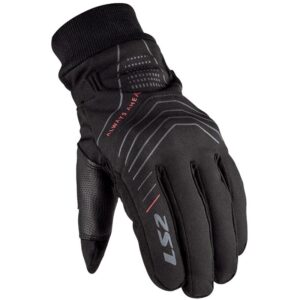 Gants LS2 CIVIS noirs d’hiver avec protections souples et renforts