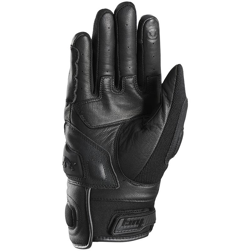 Gants Furygan Waco Evo 2 noirs avec paume cuir et coque métacarpienne — vue 2