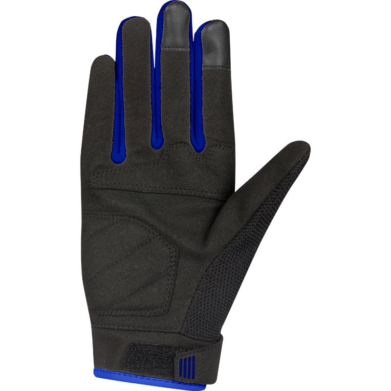Vue des gants Bering Lady Breeze noirs et bleus avec renfort paume — vue 2