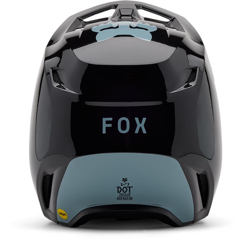 Casque cross FOX V1 TAUNT avec visière réglable et fermeture double D — vue 2