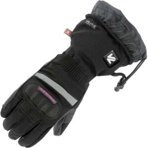 Gants chauffants VQUATTRO CLARA 18 en cuir avec manchette longue