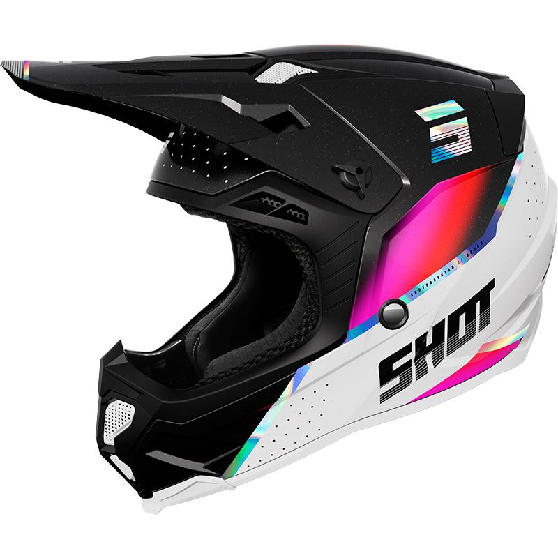 Casque cross SHOT CORE HONOR avec visière ventilée et coque tri composite