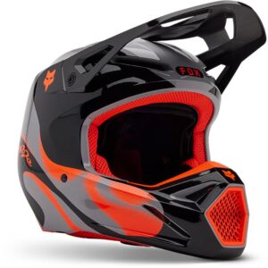 Casque cross FOX V1 EMOTION avec visière réglable et fermeture double D