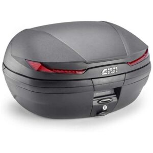 Top case GIVI V45 Arena noir et rouge avec réflecteurs rouges