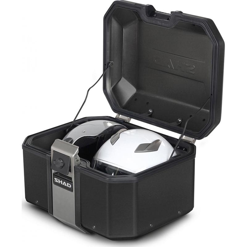 Top case Shad TR48 TERRA BLACK EDITION avec coque noire en aluminium — vue 2