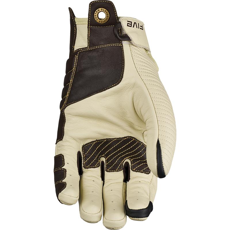 Gants Five Tucson beiges avec protections ventilées et paume en cuir de chèvre — vue 2