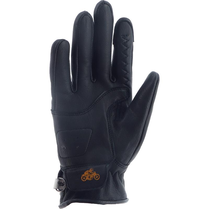 Gants Helstons Féline en cuir de chèvre perforé pour moto estivale — vue 2