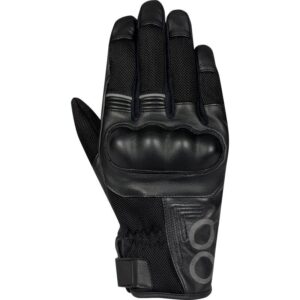 Gants Bering Alias noirs avec manchette courte et coque de protection
