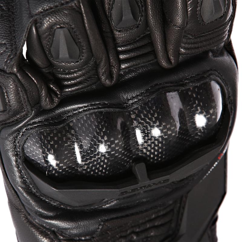 Gants BERING VX1 EVO noirs avec coque carbone et renforts rigides — vue 2
