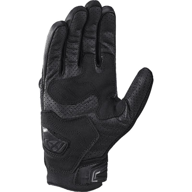 Gants Ixon Mirage Airflow noirs avec dos en mesh et paume perforée — vue 2