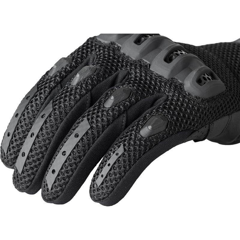 Gants RST Vortek noirs avec paume en cuir et dos en mesh — vue 2