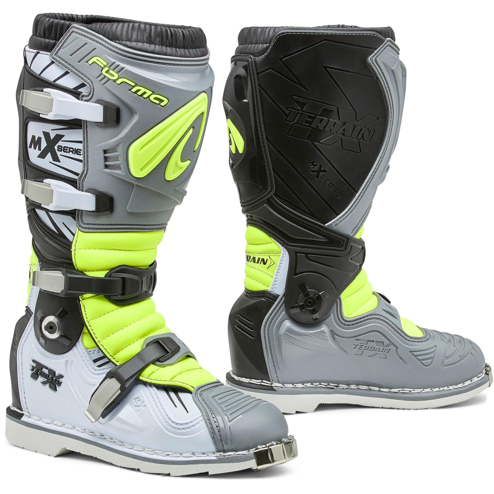 Bottes cross Forma Terrain TX en cuir et matière synthétique avec protections moulées
