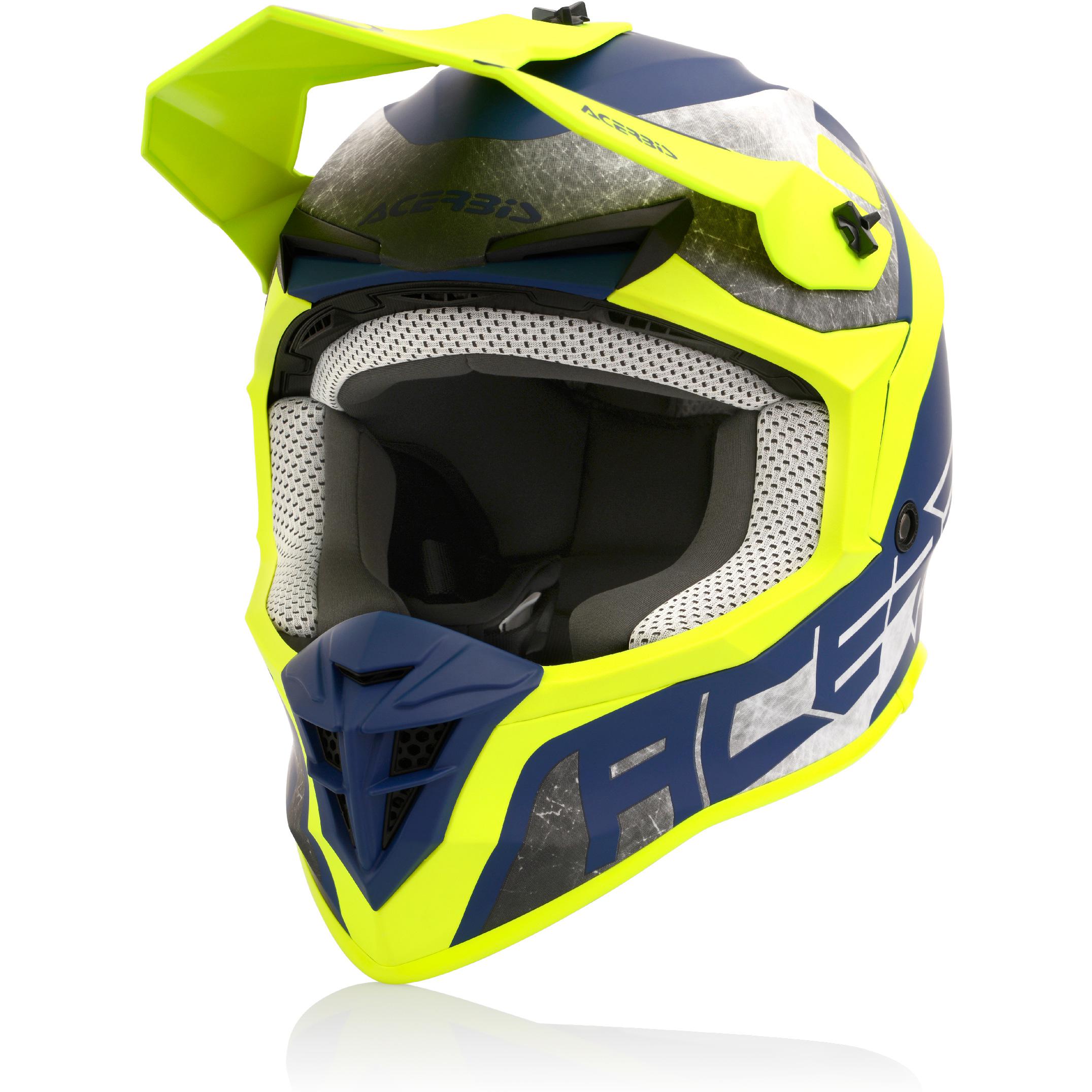 Casque cross ACERBIS LINEAR avec intérieur amovible et fermeture double D