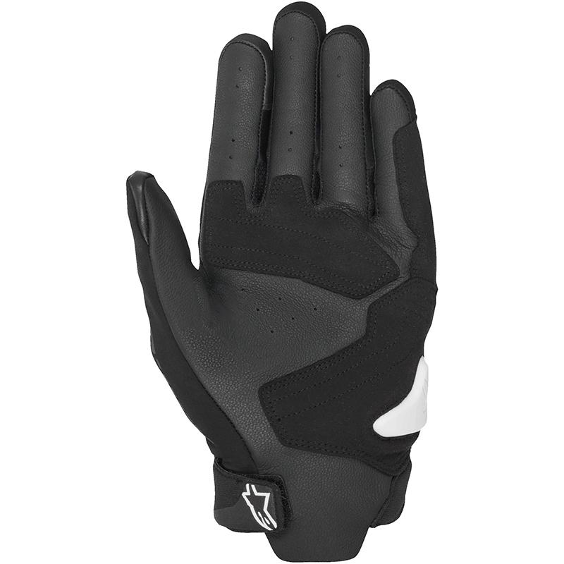 Gants Alpinestars SP X 5 AIR noirs et blancs avec protections des articulations — vue 2