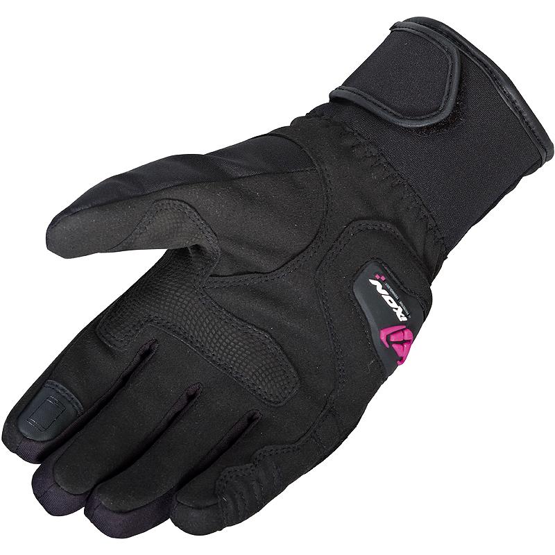 Gants Ixon PRO RUSSEL LADY noirs et fuchsia avec manchette courte — vue 2