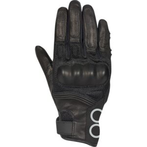 Gants moto BERING LADY PITTS noirs avec manchette courte et coque de protection