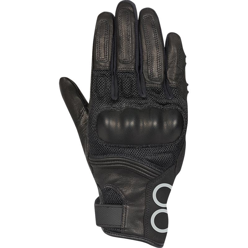 Gants moto BERING LADY PITTS noirs avec manchette courte et coque de protection