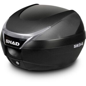 Top case SHAD SH34 avec couvercle en carbone et fermeture à pression