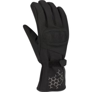 Gants moto Bering Kevin noirs avec coque sur les phalanges et paume renforcée