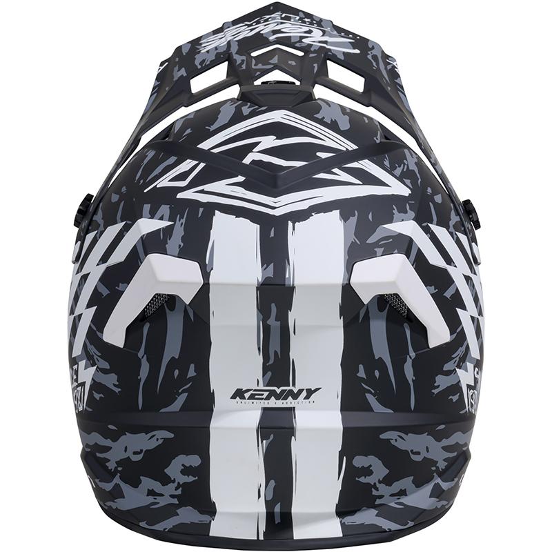 Casque cross KENNY TRACK GRAPHIC DIRT avec visière réglable et coque thermoplastique — vue 2