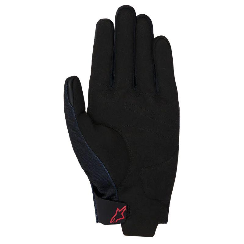 Gants Alpinestars REEF V2 HONDA noirs, rouges et gris avec protections souples aux articulations — vue 2