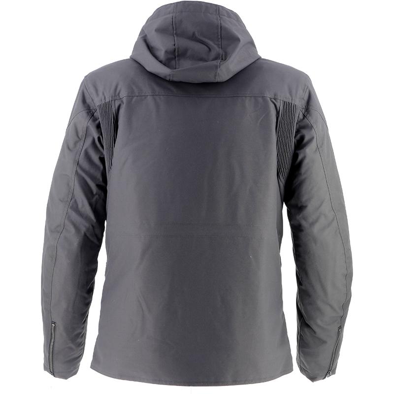 Veste Helstons Forward grise avec capuche amovible et poches à rabat — vue 2