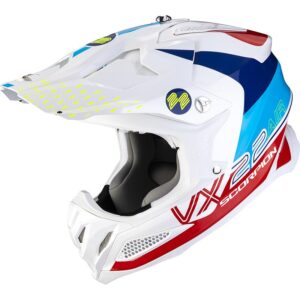 Casque Scorpion VX-22 ARES de cross avec visière et coque composite