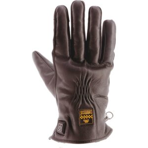 Gants chauffants Helstons Benson Heating en cuir avec paume renforcée