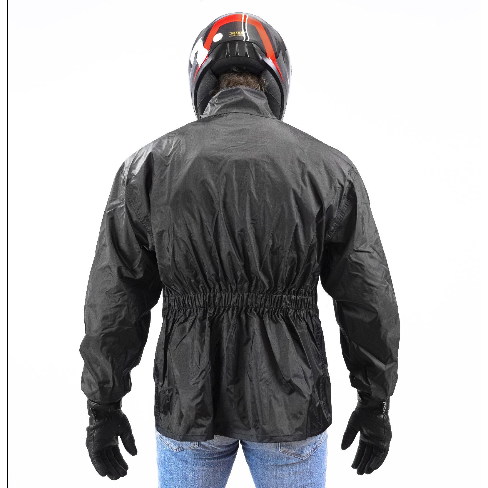 Veste de pluie ECO BLH unisexe à taille élastiquée et coutures thermo-soudées — vue 2