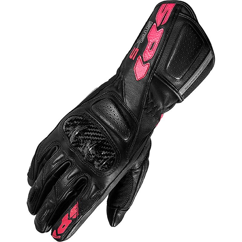 Gants Spidi STR-5 LADY en cuir avec coque carbone et serrage poignet