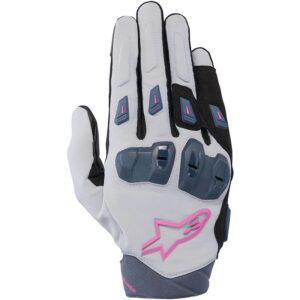 Gants Alpinestars Stella SP X 3 gris noir et rose pour motarde